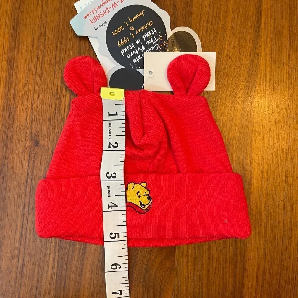 Vintage NWT Winnie the Pooh Infant Cap 2000's Disney Millennium Celebration
